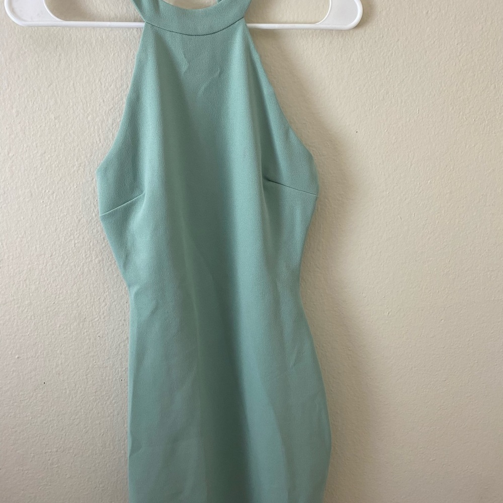Seafoam green bodycon dress